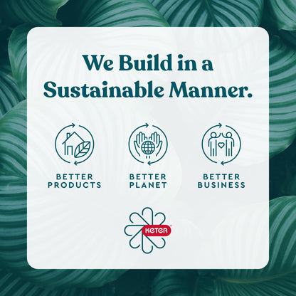 Keter Resin Rattan Set of 2 Round Hanging Planter Baskets for Indoor and Outdoor Plants-Perfect for Porches and Patio Decor, Graphite