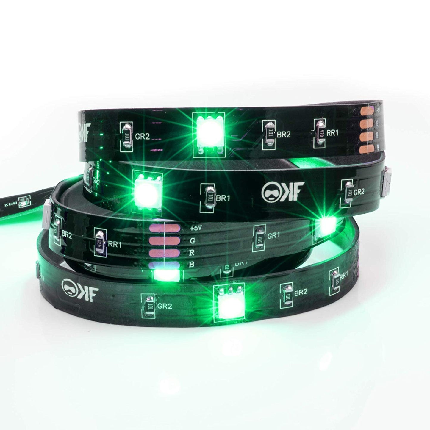 KontrolFreek Gaming Lights: LED Strip Lights, USB Powered with Controller, 3M Adhesive for TV, Console, PC, Wall (12 Ft)