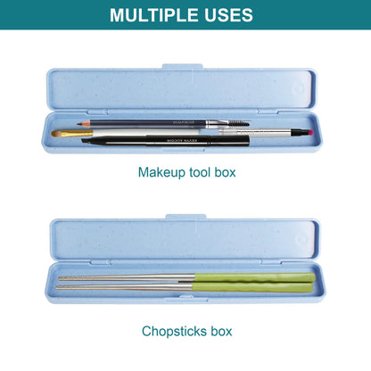 Foosi Small Pencil Box - Plastic Pencil Case - Pencil Cases for Adults,Pencil Case Aesthetic,Multipurpose Brushes Box, Cosmetic Pencil Cases,Travel Toiletry cases