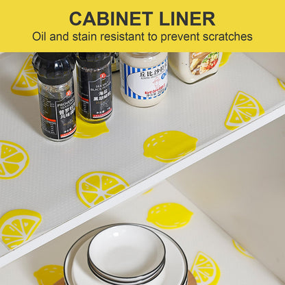 Cooyes Refrigerator Liners Waterproof Oil-Proof Fridge Mats Easy to Cut Non-Adhesive Kitchen Shelf Liner for Shelves Cabinet Drawer BPA-Free (17.7" x 78.7")