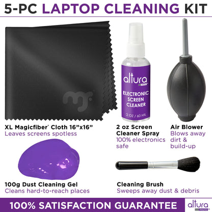 Laptop Computer Keyboard Cleaner - Screen Cleaning Kit All-in-One with Gel & Spray Solution for MacBook and Other Computers