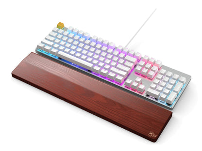 Glorious Gaming Wooden Wrist Rest - Full Standard Size - Brown - Mechanical Keyboard, Wood Ergonomic Palm Rest| 17.5x4 inches/19mm Thick (GV-100-BROWN)