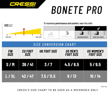 Cressi Bonete, Translucent Pink, L/XL