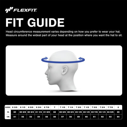 Flexfit Mens Cotton Twill Fitted Baseball Cap, White, Small-Medium US