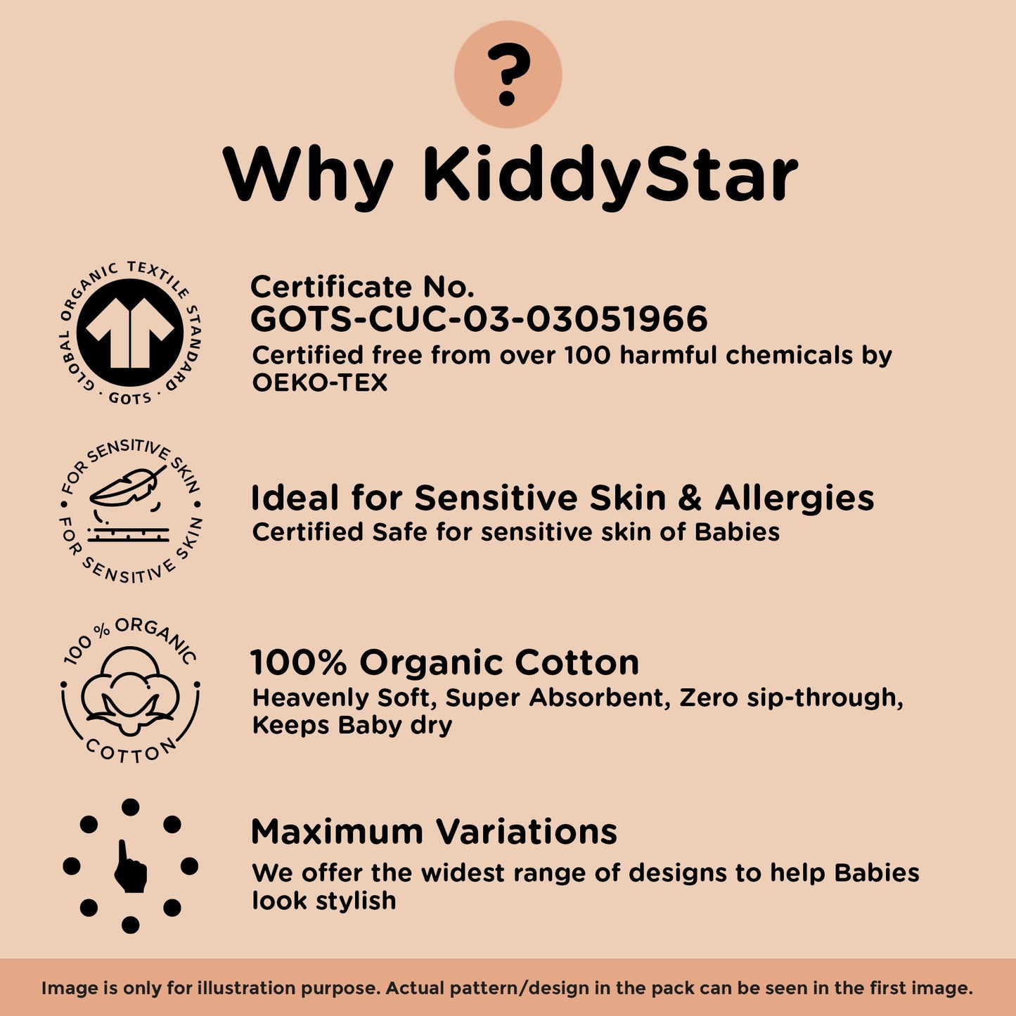 KiddyStar Premium Drool Bibs – Organic Cotton, 2 Layers, Absorbent, Adjustable, Soft Bandana Bibs for Toddlers