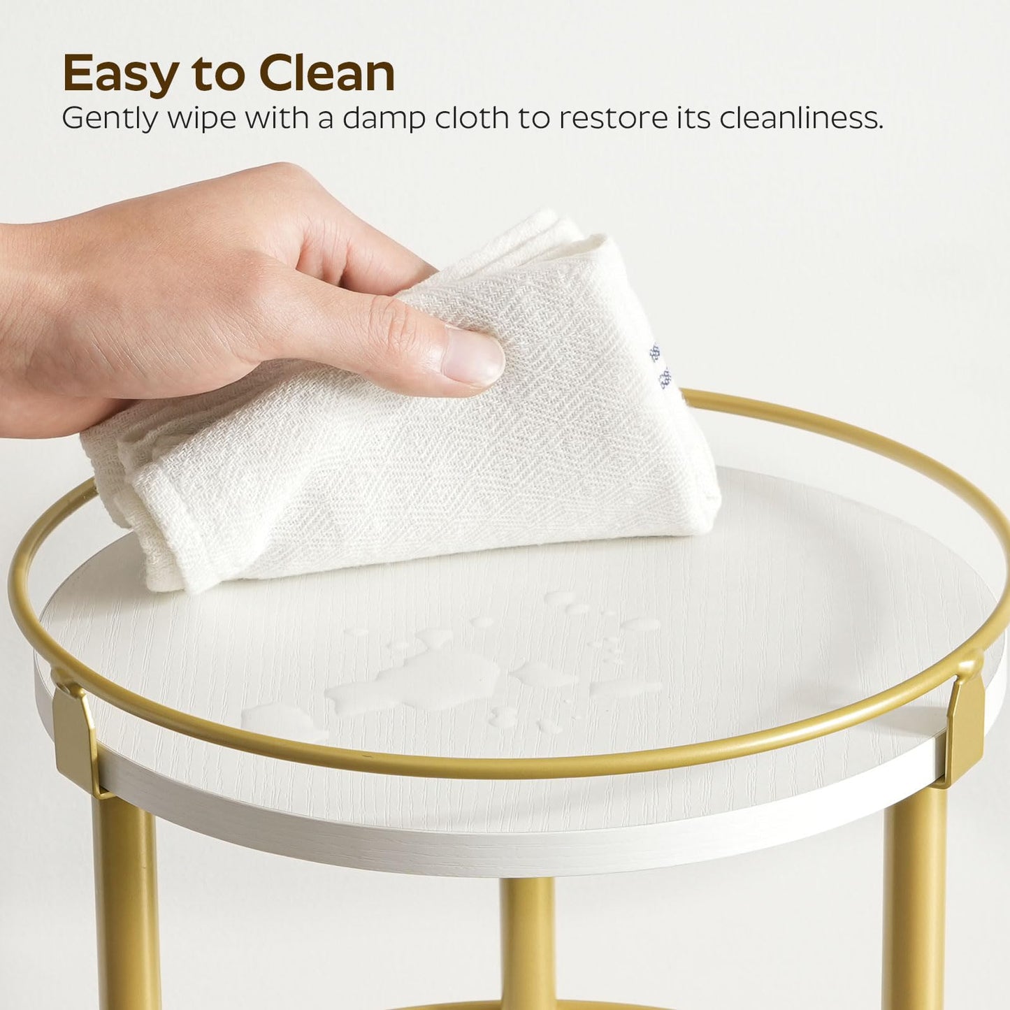 3-Tier Lazy Susan Organizer, Rotating Spice Rack, Spinning Organizer, Industrial Turntable Spice Rack Organizer for Cabinet, Kitchen Countertop, Pantry, Rustic Brown and Black SR23BR