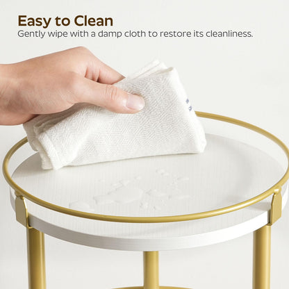 3-Tier Lazy Susan Organizer, Rotating Spice Rack, Spinning Organizer, Industrial Turntable Spice Rack Organizer for Cabinet, Kitchen Countertop, Pantry, Rustic Brown and Black SR23BR