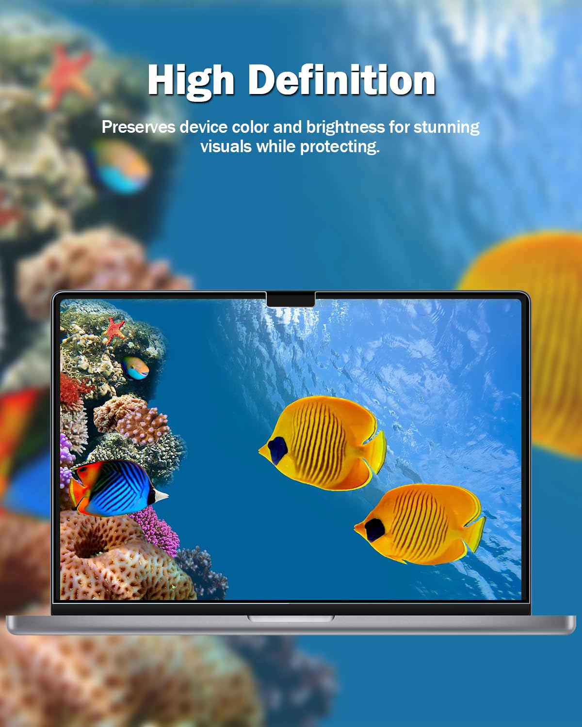 F FORITO 2-Pack Anti Blue Light Matte Screen Protector Compatible with MacBook Air 15.3 inch (2023-2025, M2, M3, M4), Eye Protection Blue Light Blocking Anti Glare Computer Screen Cover