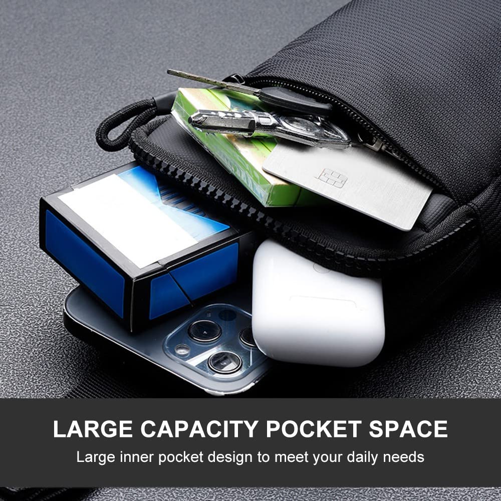 DONGKER Sling Chest Crossbody Bag, Waterproof Shoulder Bag, Crossbody Bag Backpack for Men and Women Hiking Outdoor Sports