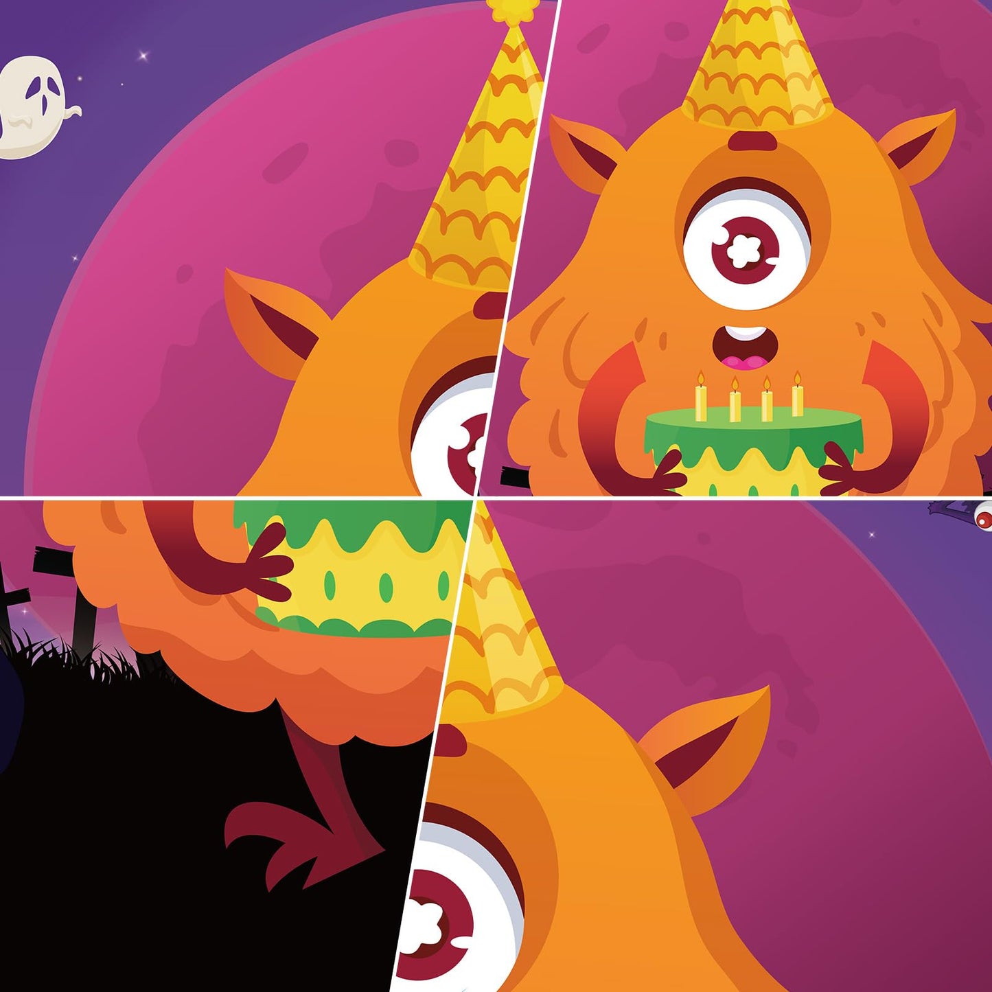 Haunt Couture "Pin the Eye Monster Game - A Fun Halloween Tradition for Family & Classroom Parties