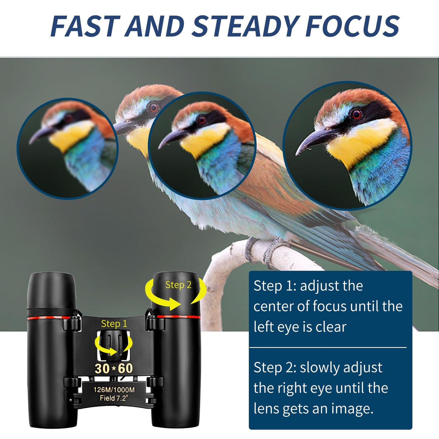 Compact Binoculars for Adults and Kids, HD Mini Portable Outdoor Binoculars Children, Pocket Lightweight Folding for Bird Watching, Hunting, Concert, Theater, Opera, Traveling, Tourism, Shows