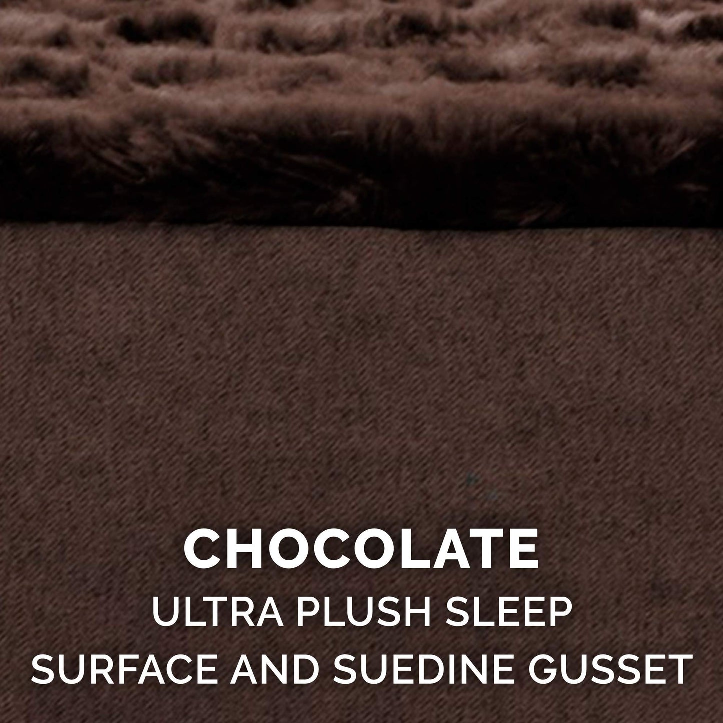 FurHaven Pet Dog Bed | Deluxe Orthopedic Ultra Plush Mattress Pet Bed for Dogs & Cats, Chocolate, Medium