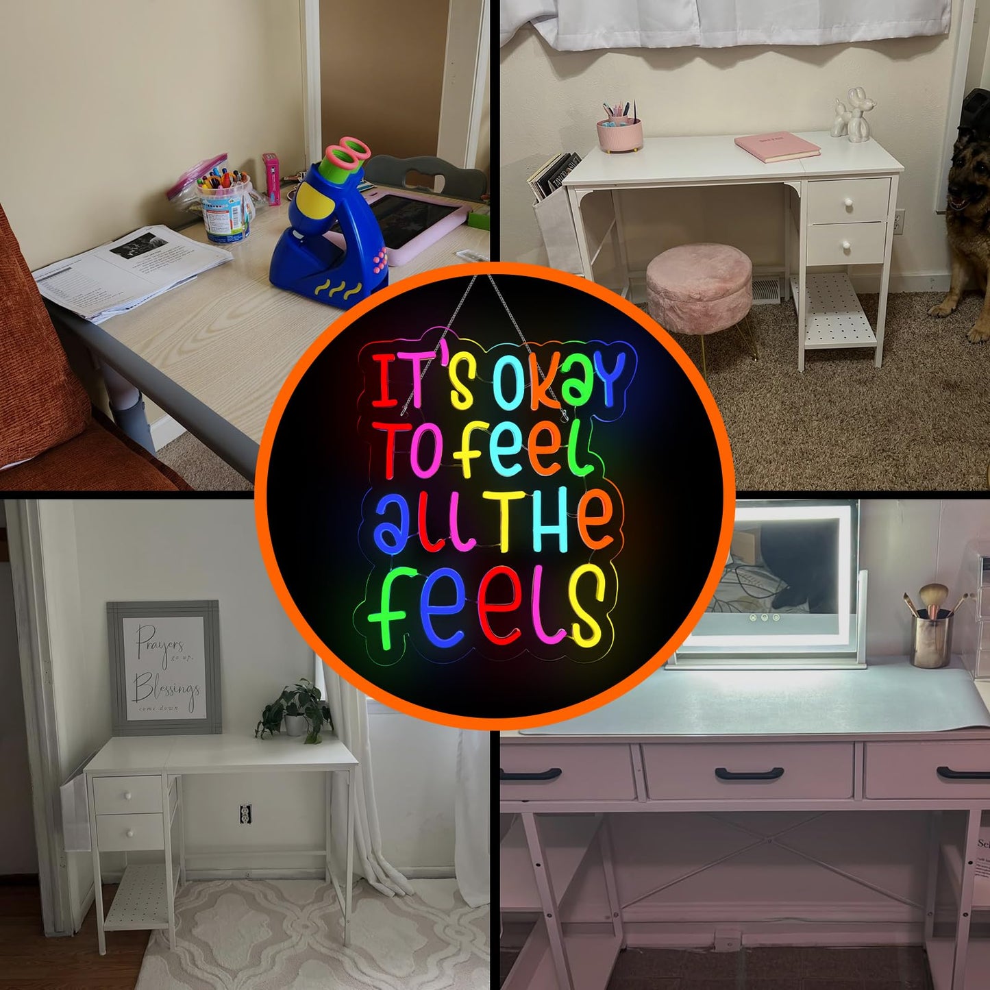 This Must Be The Place Neon Sign Warm White Letter Led Signs for Wall Decor Usb Word Light Up Signs for Bedroom Salon Man Cave Beer Home Bar Wedding Birthday Party Decor Gifts