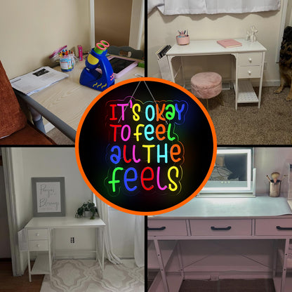 This Must Be The Place Neon Sign Warm White Letter Led Signs for Wall Decor Usb Word Light Up Signs for Bedroom Salon Man Cave Beer Home Bar Wedding Birthday Party Decor Gifts