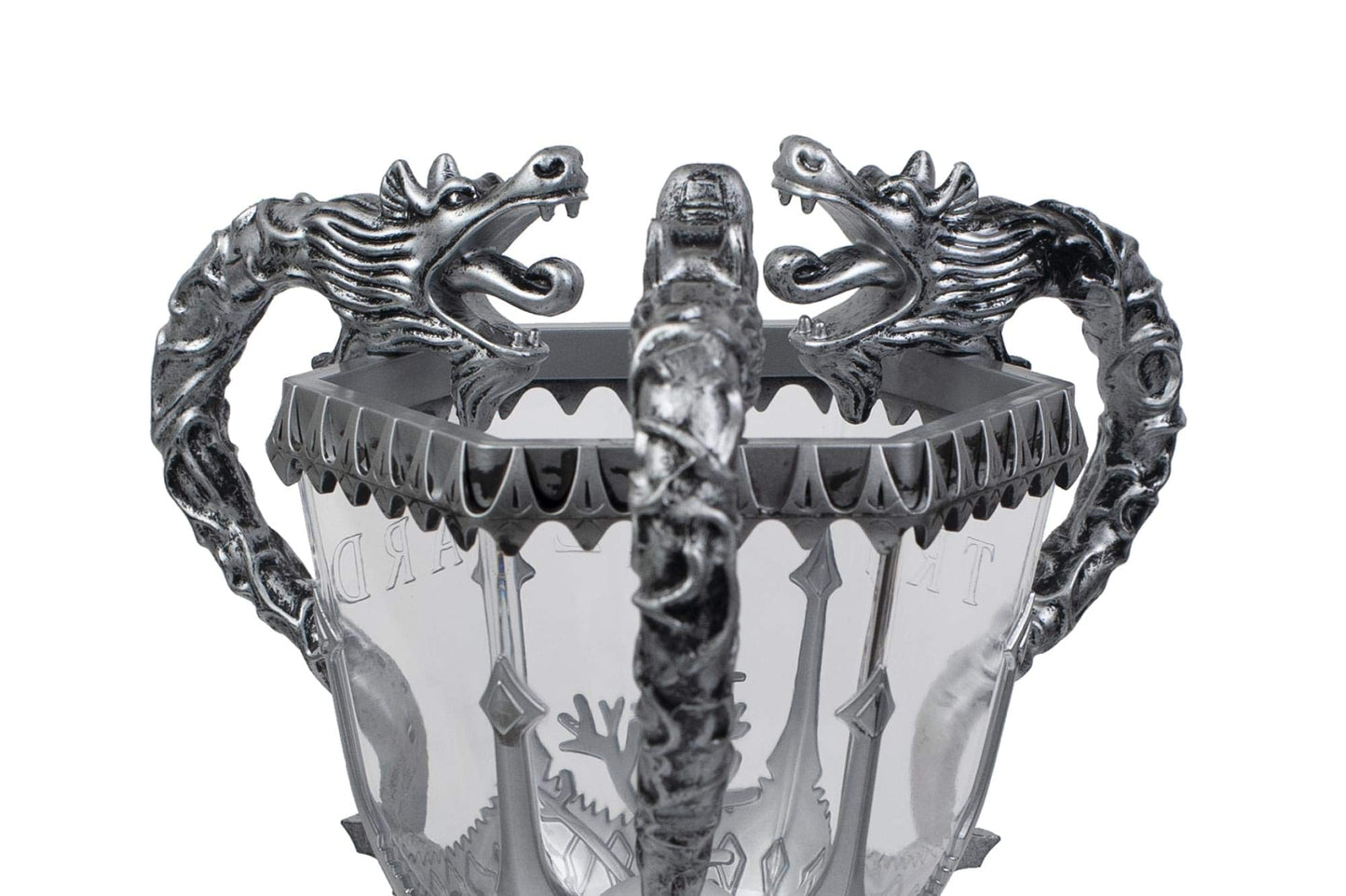 Harry Potter Triwizard Cup Battery Operated Mood Light | 13-Inch Tall LED Lamp,Silver