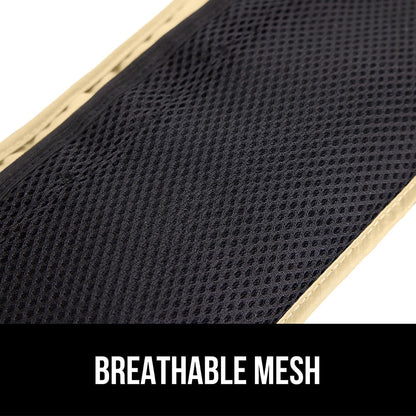 GORILLA GRIP 4 Pocket Secure RFID Blocking Money Belt, Anti Theft Hidden Fanny Pack for Passport and Credit Cards, Water Repellent Travel Pouch for Men Women with Adjustable Waist and Zippers, Sand