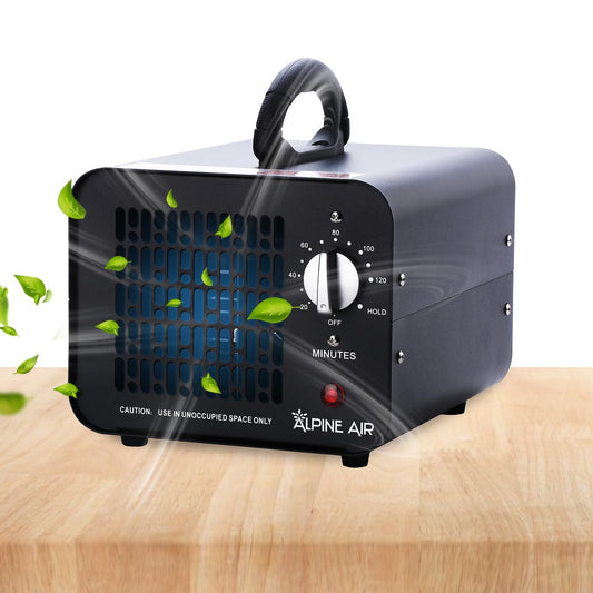 125W 70,000 mg/h Alpine Air Purifier Ozone Generator - Ozone Odor Eliminator, Ozone Machine & Skunk Odor Remover For House, Ozone Air Purifier, Commercial Ozone Generator For Car, Office, & Rooms