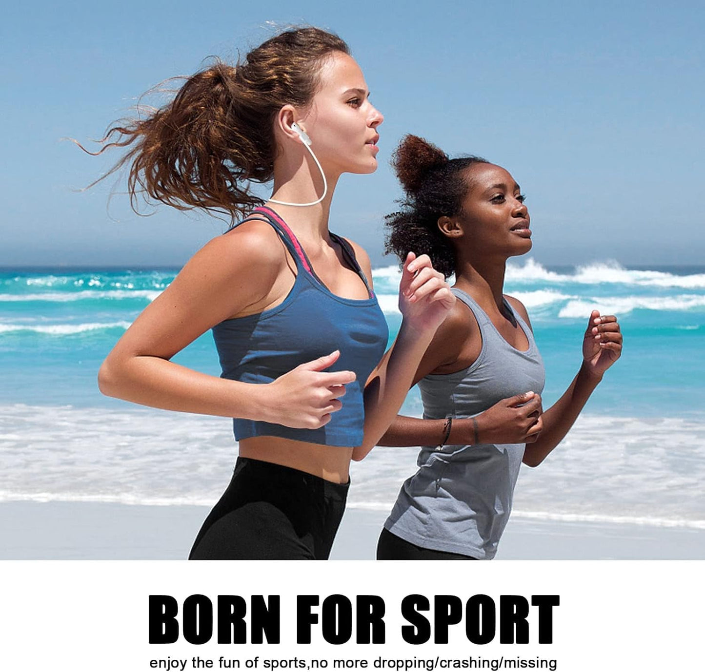 5 Pack Ultra Strong Magnetic AirPods Straps, Anti-Lost Cord for AirPods 4rd / AirPods Pro 1st and 2nd / AirPod 3rd /AirPod 1st and 2nd,Silicone Sports Lanyard and Ear Hook- 5 Straps + 2 EarHook