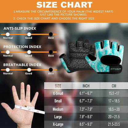 Minimal Weight Lifting Gloves,Short Micro Workout Gloves Grip Pads with Full Palm Protection & Extra Grip for Men Women Weightlifting,Gym,Exercise Training