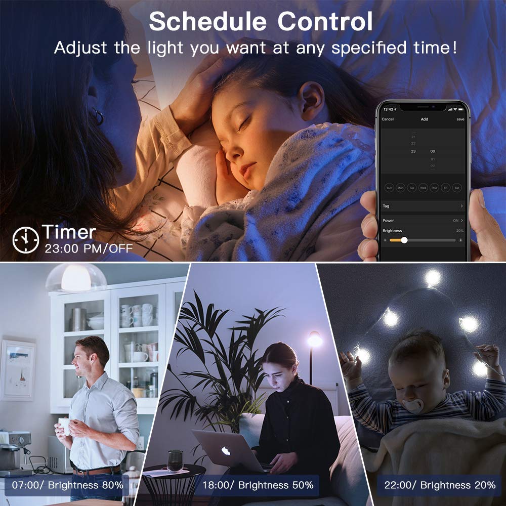 TREATLIFE 3 Way Smart Dimmer Switch 2 Pack, 2 Master Dimmer Switch Compatible with Alexa, Google Assistant, 2.4GHz WiFi Light Switch APP Remote Control, Neutral Wire Needed, Schedule, No Hub Required