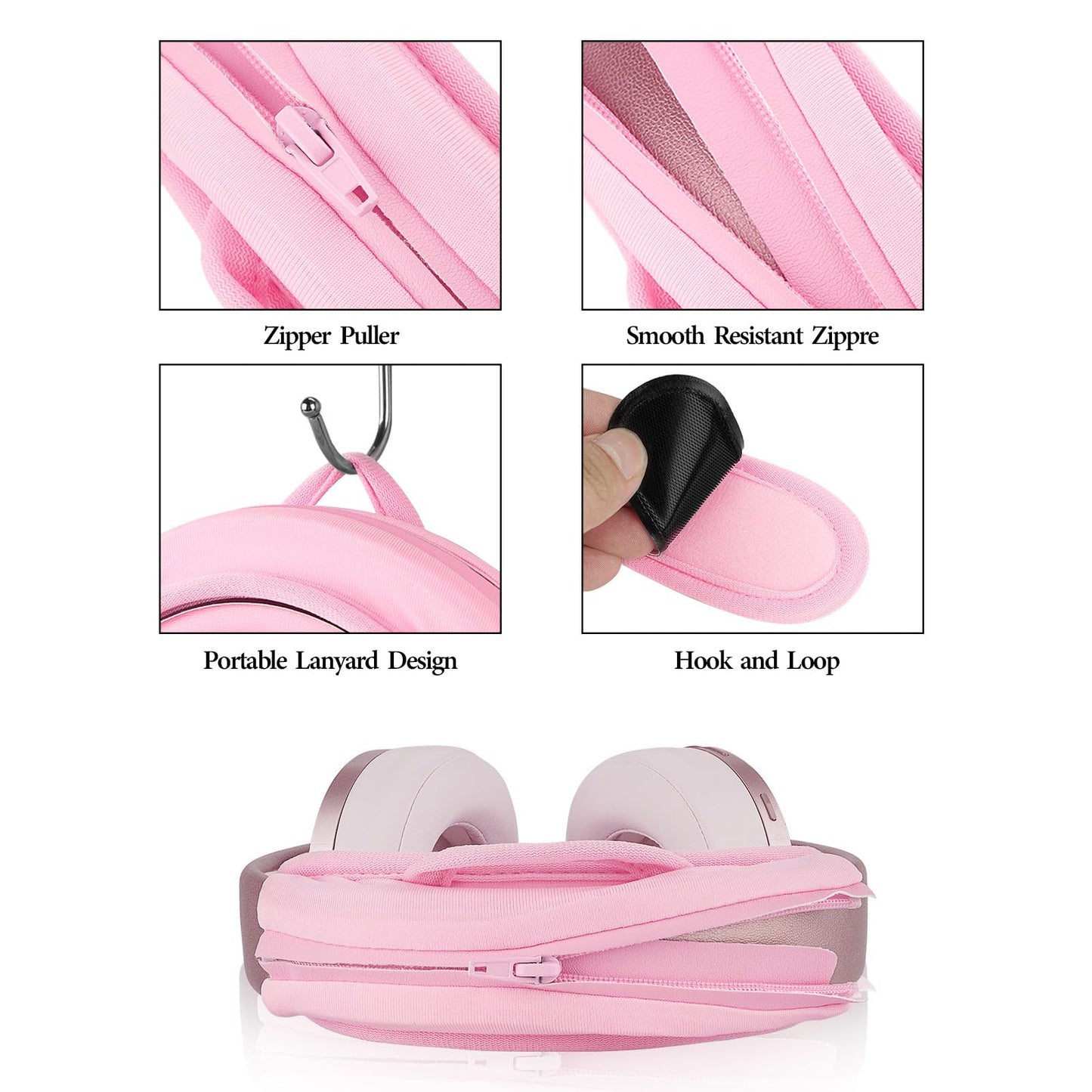 Geekria Nova Hook and Loop Headband Cover + Pad Set Protector No Tool Needed Compatible with Razer, JBL, Plantronics, Sennheiser, Logitech, Hyperx, Corsair Headphones (Cooling-Gel)