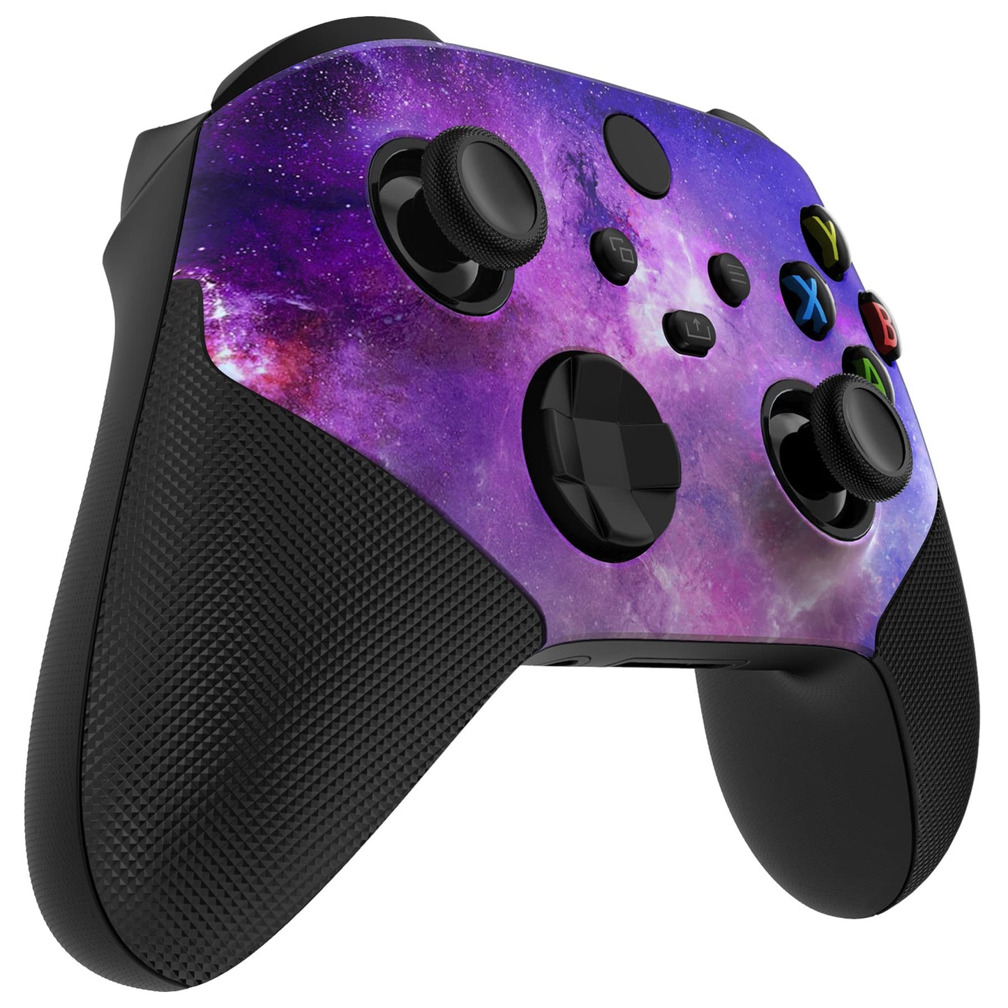 eXtremeRate ASR Version Redesigned Shell for Xbox Core Wireless Controller - Performance Rubberized Grip, Anti Sticks Rubbing Rings - Custom Faceplate for Xbox Series X & S Controller - Nebula Galaxy