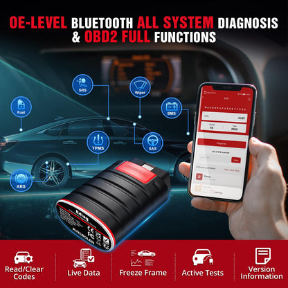 KINGBOLEN Ediag OBD2 Scanner Bluetooth, Bidirectional Scanner All System Diagnostic Tool for iOS & Android, ECU Coding, Active Test,15+ Reset Function, FCA AutoAuth, 1 Year Fr-ee Update from Thinkcar