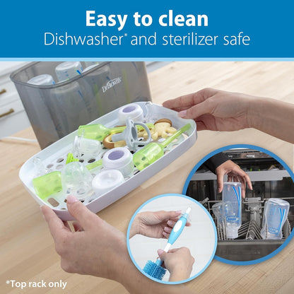 Dr. Brown’s Natural Flow Level 2 Narrow Baby Bottle Silicone Nipple, Medium Flow, 3m+, 100% Silicone Bottle Nipple, 6 Count