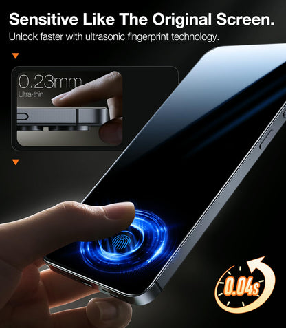 TORRAS Top-Notch Aerospace Glass for Samsung Galaxy S24 Ultra Screen Protector [12Ft Military-Grade Shatterproof] Anti-Scratch Tempered Glass Full Coverage Fit Screen Protector S24 Ultra 6.8" 2-Pack