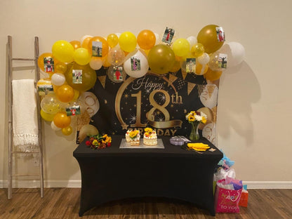 FORLIFE Spandex Table Covers 4ft，Fitted Tablecloth for 4ft Rectangular Tables, Stretch Patio Table Covers, Universal Spandex Table Cover for Wedding, Banquet, Party (4ft, Black)