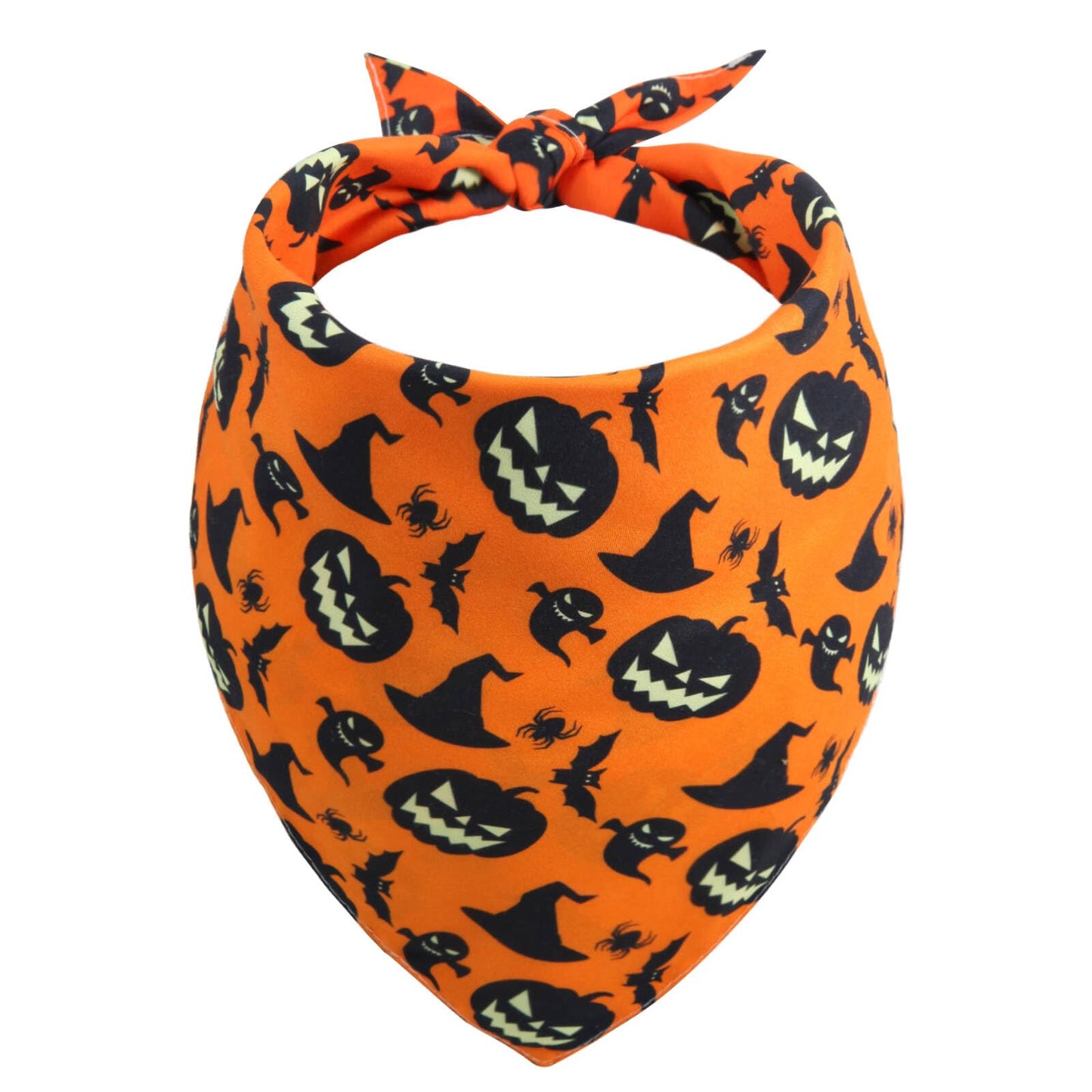 Gofshy Halloween Dog Bandana -1 Pack, Premium Durable Triangle Reversible Dog Scarf, Adjustable Puppy Bandana Bib Handkerchief for Girl or Boy Large&Medium