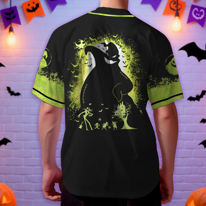 fat mummy Nightmare Baseball Jerseys for Men Women, Halloween Movie Christmas Shirt (L) Black-Green