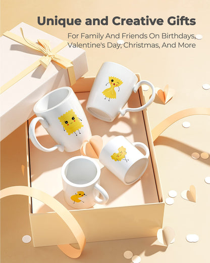 Hiipoo Sublimation Ink Refilled Bottles with Heat Tape Refill for ET2400 XP4105 XP4100 ET2720 ET2760 ET2750 ET4800 ET-2800 ET-2803 ET-2850 Inkjet Printers Heat Press Transfer on Mugs T-Shirts（BCMY）