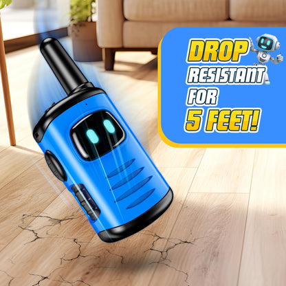 Kids Walkie Talkies Toys for Boys: comedyfun Mini Robots Walkies Talkies 2 Pack Birthday Gifts for 3 4 5 6 7 8 Year Old Boys Toys Age 4 5 6 7 8 Camping Outdoor Games