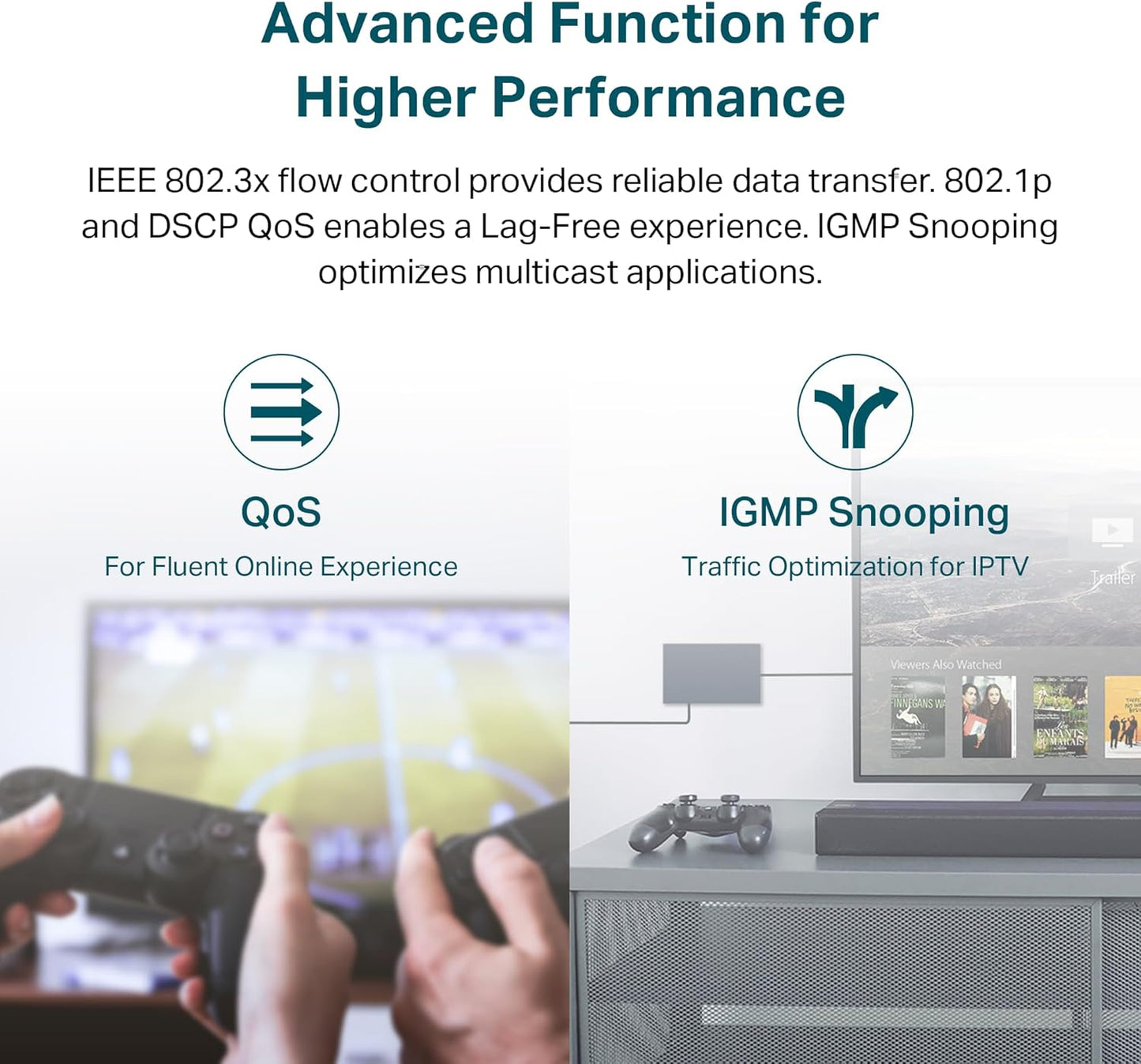 TP-Link 24 Port Gigabit Switch Easy Smart Managed Plug & Play Desktop/Rackmount Sturdy Metal w/ Shielded Ports Support QoS, Vlan, IGMP & LAG (TL-SG1024DE),Black