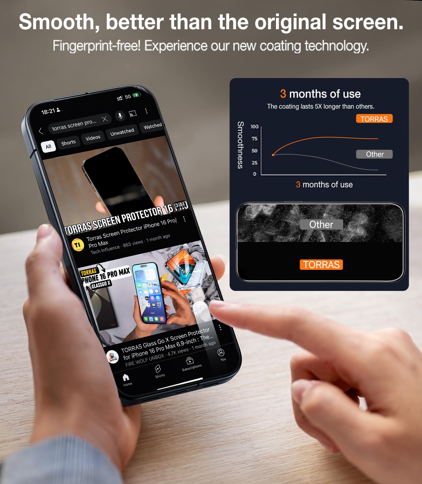 TORRAS Top-Notch Aerospace Glass for Samsung Galaxy S24 Ultra Screen Protector [12Ft Military-Grade Shatterproof] Anti-Scratch Tempered Glass Full Coverage Fit Screen Protector S24 Ultra 6.8" 2-Pack