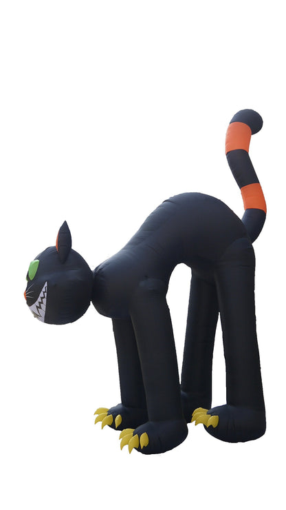 20 Foot Animated Halloween Inflatable Black Cat