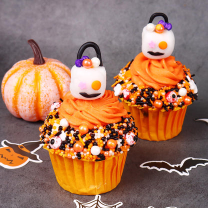 Halloween Sprinkles for Cake Decorations 4.2oz, Edible Bloody Eyeballs Candy, Knife, Blood Dog Bones, Sprinkles for Cupcake Topper, Ice Cream, Candy, Cookie for Halloween Dessert