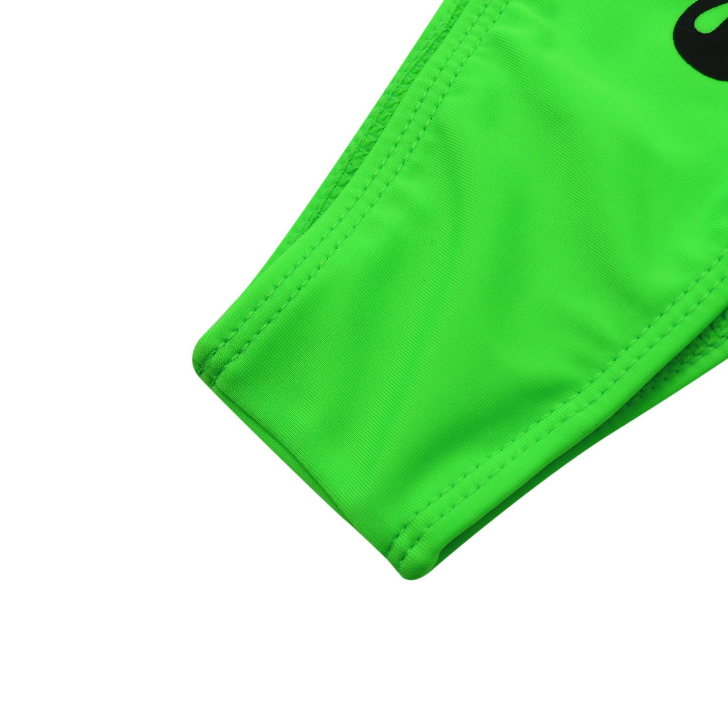 JUMISEE Women Skull Letter Pattern Goth Bikini Set 2 Piece High Waist Bandeau Swimsuit Neon Green