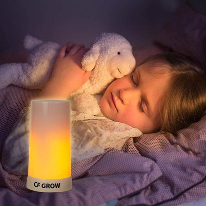 LED Flame Effect Light, USB Rechargeable Outdoor Flame Table Lamp Waterproof Dimmable 4 Modes Lantern with Gravity Sensing Effect IR Wireless Remote&Timer, For Halloween Room Party Bar Decor