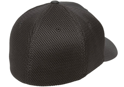 Flexfit Unisex Ultrafibre Airmesh Fitted Trucker Hat, Black, Large-X-Large