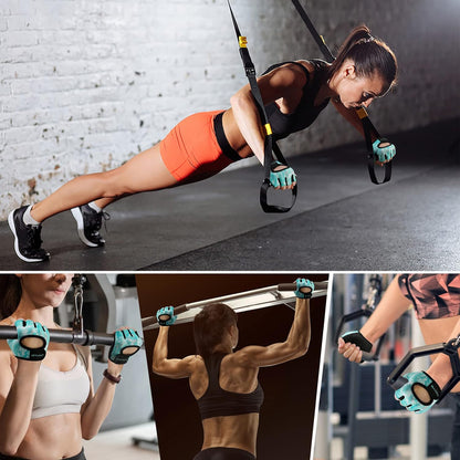 Minimal Weight Lifting Gloves,Short Micro Workout Gloves Grip Pads with Full Palm Protection & Extra Grip for Men Women Weightlifting,Gym,Exercise Training