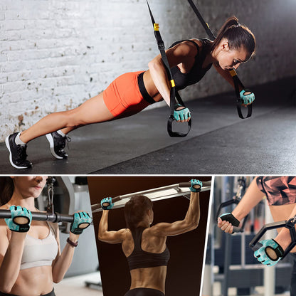 Minimal Weight Lifting Gloves,Short Micro Workout Gloves Grip Pads with Full Palm Protection & Extra Grip for Men Women Weightlifting,Gym,Exercise Training