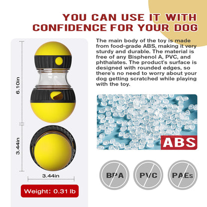 Dog Interactive Toys Dogs Puzzles Feeder Adjustable Food Dispensing Treat Dispenser Slow Feeding for IQ/Physical Training and Brain Stimulation Large Medium Small Dog