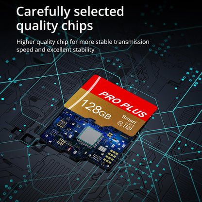 2 Pack TF Card 128GB with Adapter, High Speed Memory Card, UHS-I C10 A1 Memory TF Card for Tablet/Mobile Phone/Camera/Car Audio/Game Console (TF162 Red Gold 128GB)