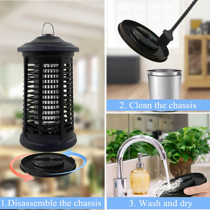 Electric Bug Zapper Indoor/Outdoor, 4200V High Powered Mosquito Zappers Killer, Waterproof Insect Fly Swatter Zapper Mosquito Trap Outdoor, Fly Traps, Insect Killer for Home,Garden,Backyard, Camping