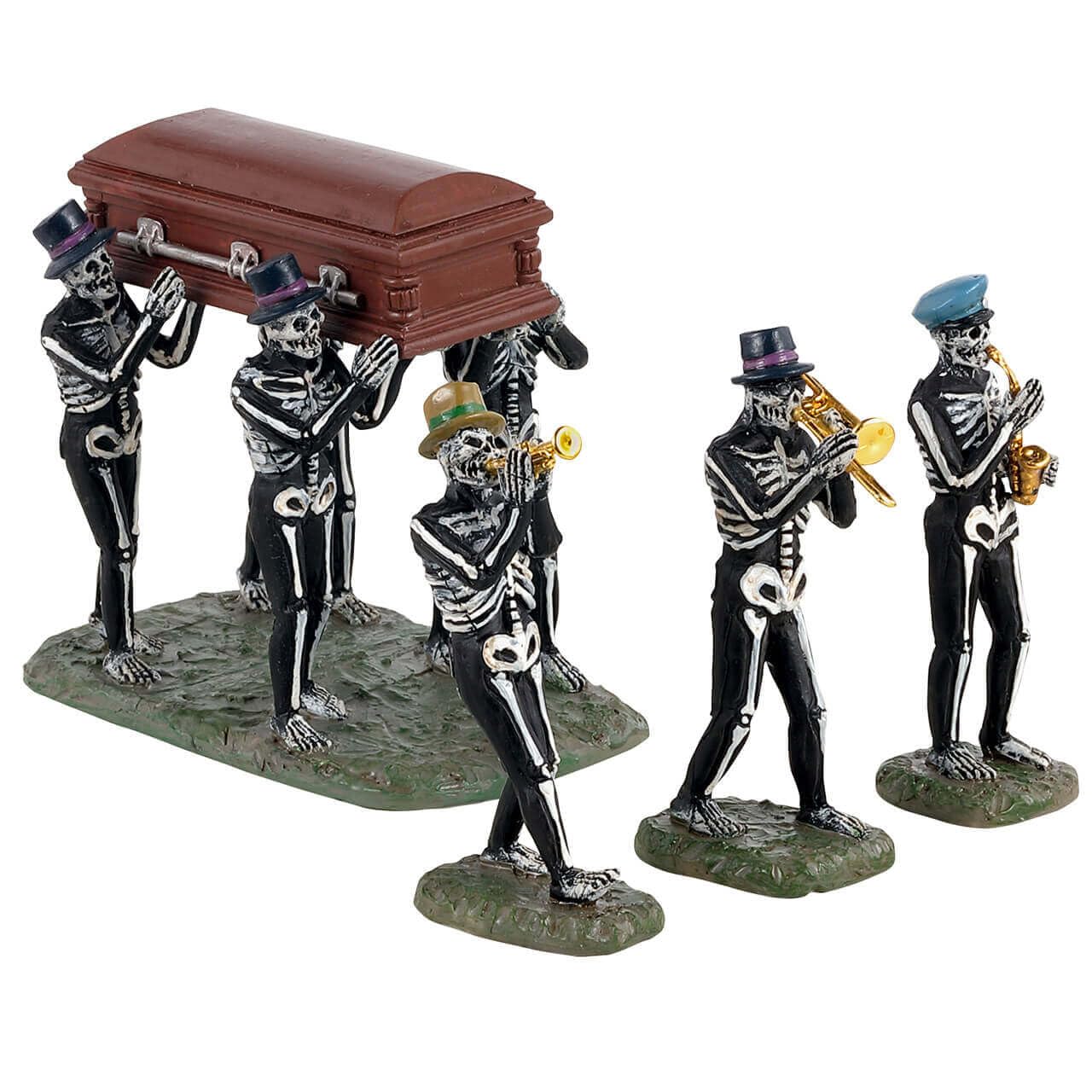 Lemax Jazz Funeral, Set of 4#13554