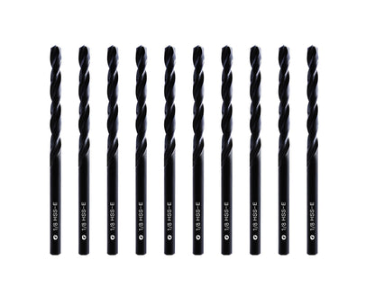 DelitonGude 1/8''inch HSS M35 Cobalt Twist Drill Bits,High Speed Steel,Pack of 10,Suitable for Steels,Cast Iron,Stainless Steels and Other Hard Metals(1/8inch)