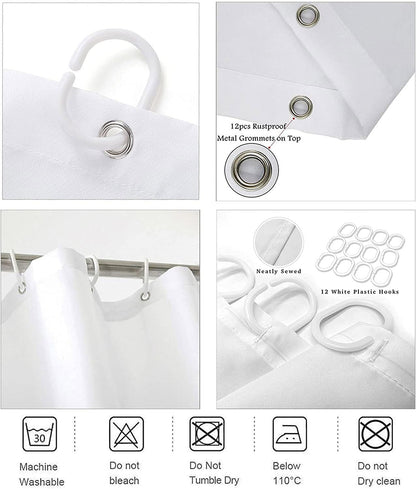 4Pcs Red Rose Shower Curtain Sets, Romantic Water Red Rose Bathroom Sets with Shower Curtain and Rugs Toilet Lid Cover Bath Mat, Waterproof Fabric Rose Gift Halloween Shower Curtains with Hooks