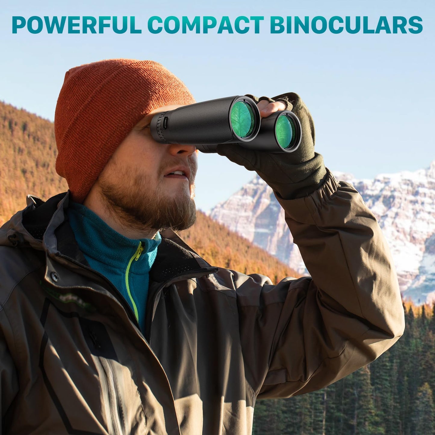 Kylietech 12X42 Binoculars for Adults with Universal Phone Adapter, HD Waterproof Fogproof Compact Binoculars for Bird Watching, Hunting, Hiking, Sports, and Concerts with BAK4 Prism FMC Lens